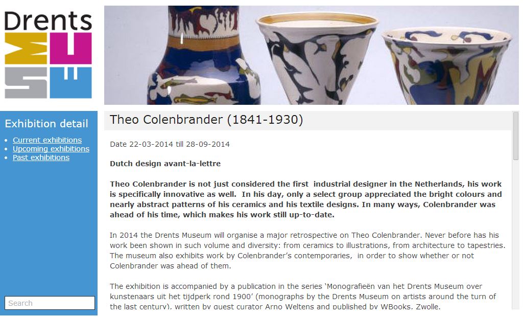Een grote overzichtstentoonstelling over Theo Colenbrander in het Drents Museum | Proportio Divina Kunsthandel 2
