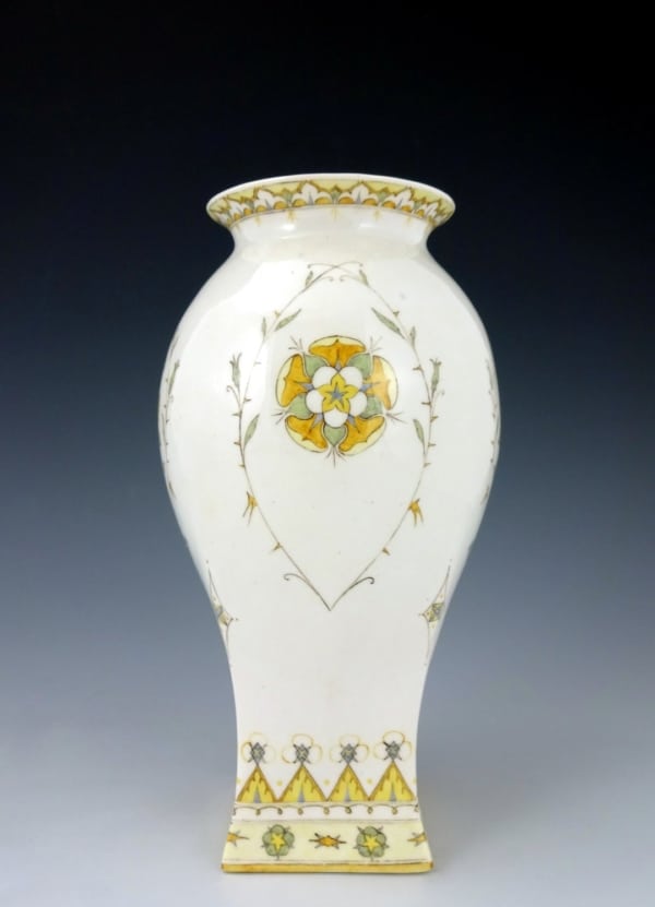rare Rozenburg eggshell vase with a parrot by Sam Schellink 1909-image2