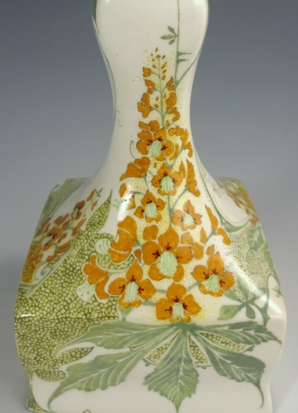 Rozenburg porcelain vase decorated with flowering chestnut by Van Rossum 1904-image5