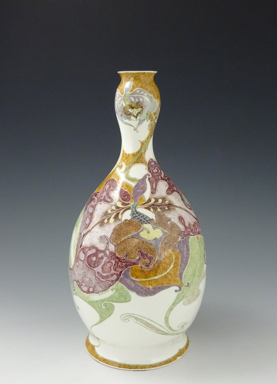 -Proportio Divina Gallery-large-Rozenburg eggshell porcelain-vase by Roelof Sterken 1902-image1
