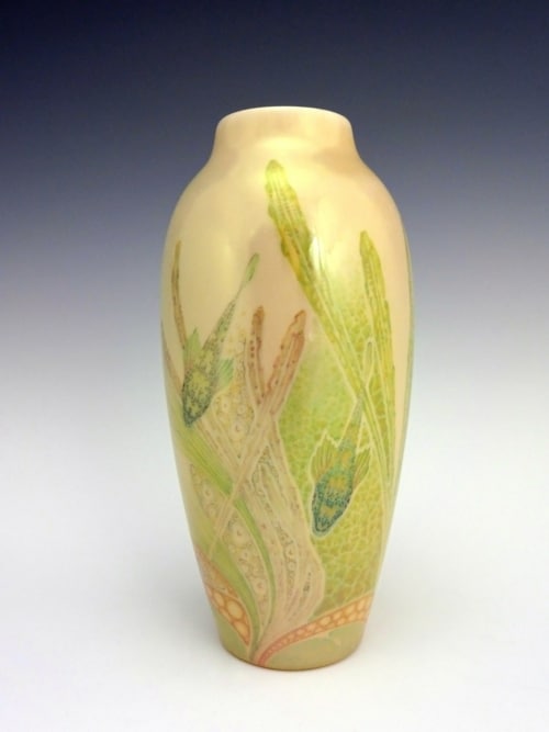 DSC01410 002 Large 500x667 - A St.Lukas Utrecht luster glaze vase circa 1910