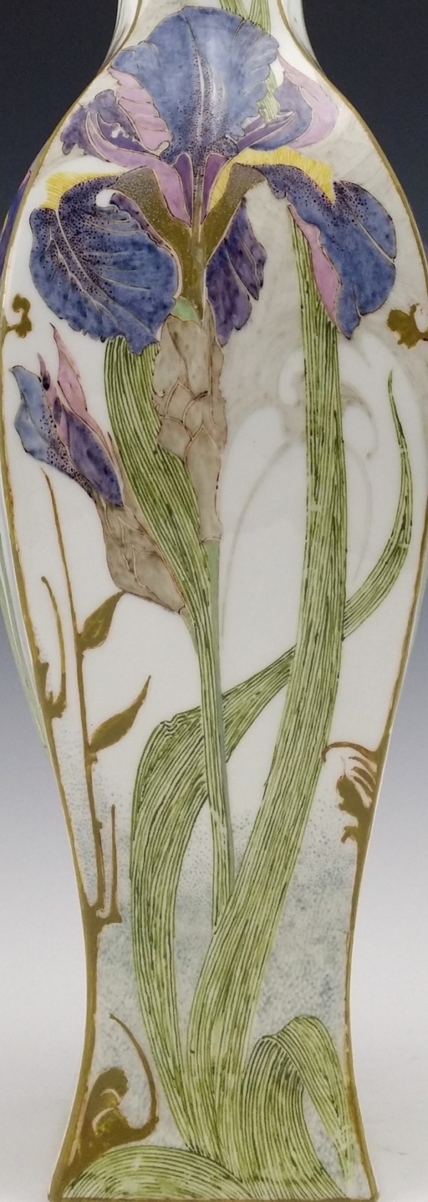 Proportio Divina | Rozenburg Den haag eggshell porcelain vase painted by Schellink 1903