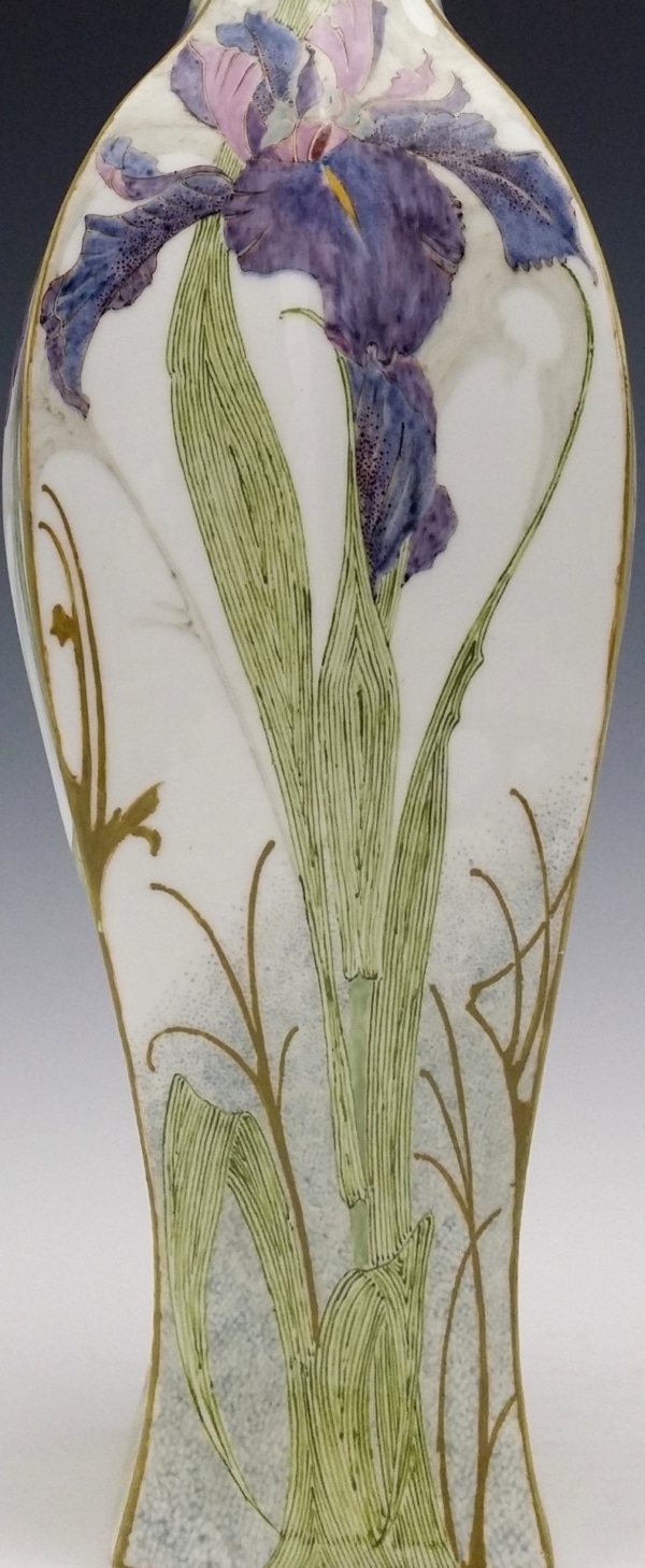 Proportio Divina | Rozenburg Den haag eggshell porcelain vase painted by Schellink 1903