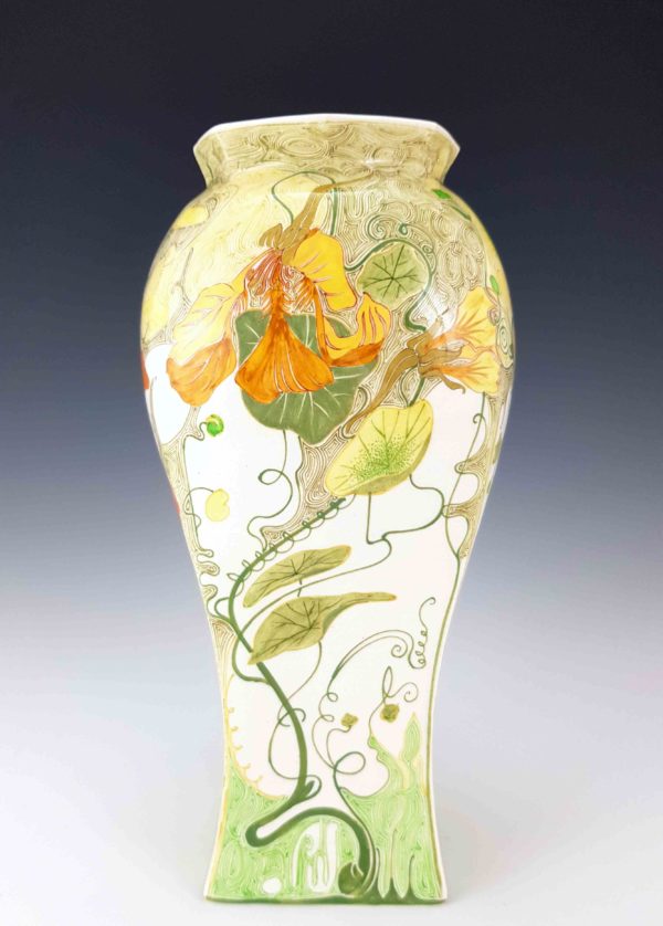 Proportio Divina | Rozenburg Den Haag porcelain vase by Sam Schellink 1909