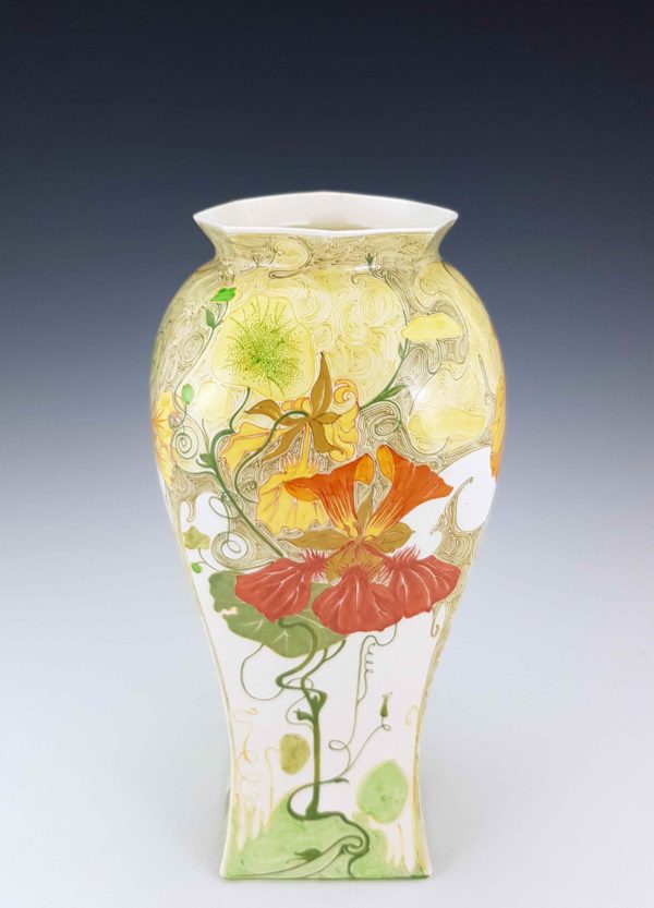 Proportio Divina | Rozenburg Den Haag porcelain vase by Sam Schellink 1909