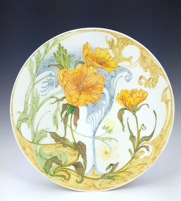 Proportio Divina | Rozenburg porcelain plate by Samuel Schellink 1908