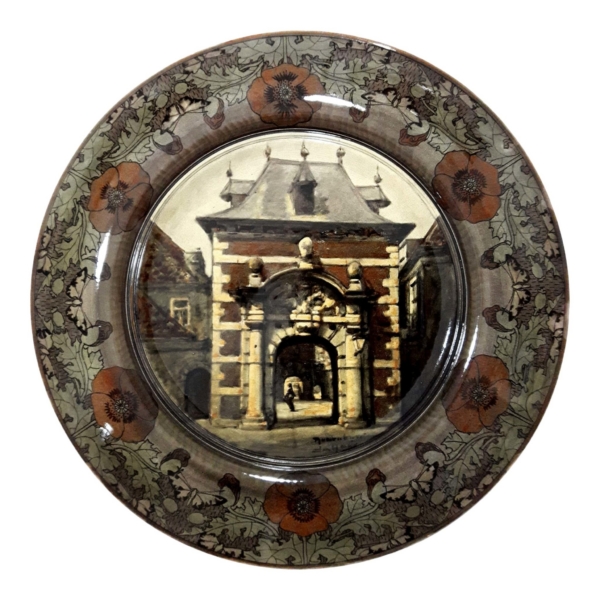 Proportio Divina | Rozenburg Den Haag earthenware wallplate Mauritspoort 1895