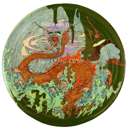 Proportio Divina | Holland Utrecht Mijnlieff large plate circa 1900