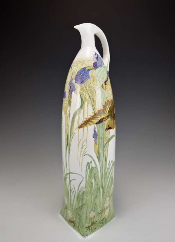 Rozenburg Den Haag eggshell porcelain pitcher Samuel Schellink 1908